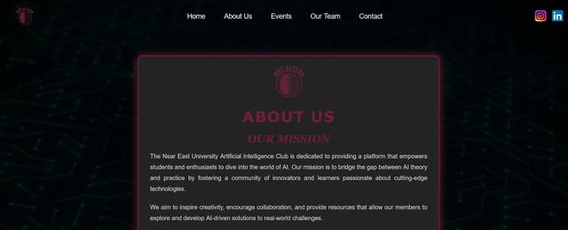 NEU Artificial Intelligence Club Official Website